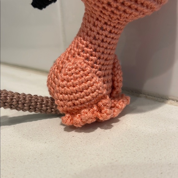 Handcrafted Flamingo Decor Amigurui Crochet Figure - Picture 6 of 12